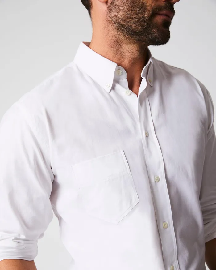 Men Shirting Billy Reid Arnie Oxford Shirt Light Grey