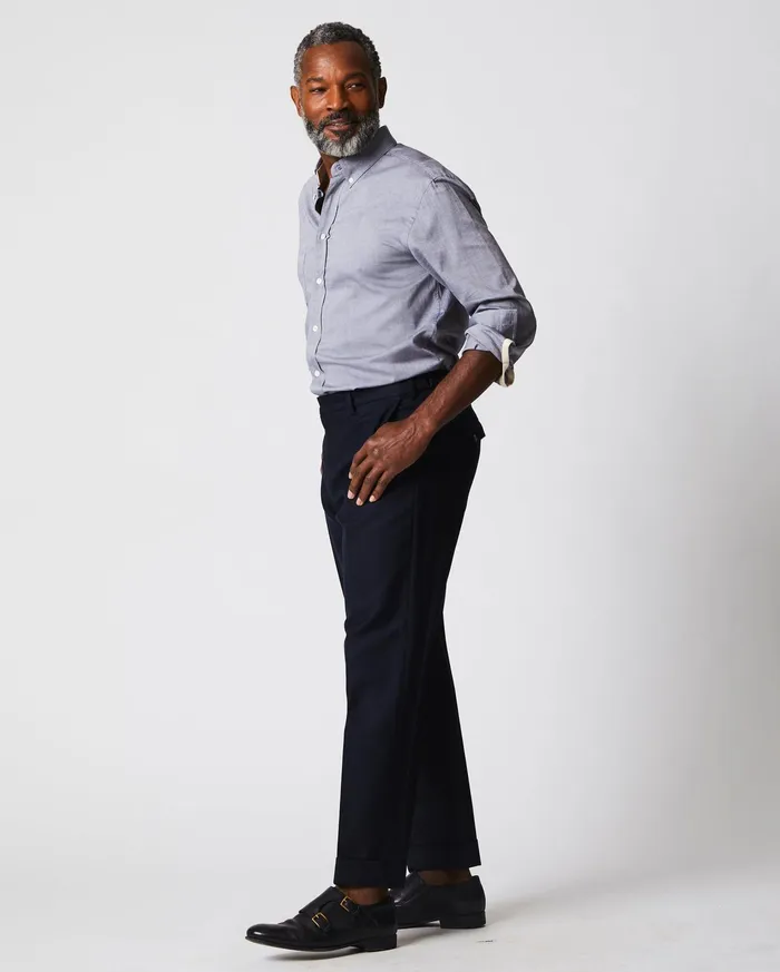 Men Shirting Billy Reid Arnie Oxford Shirt Light Grey