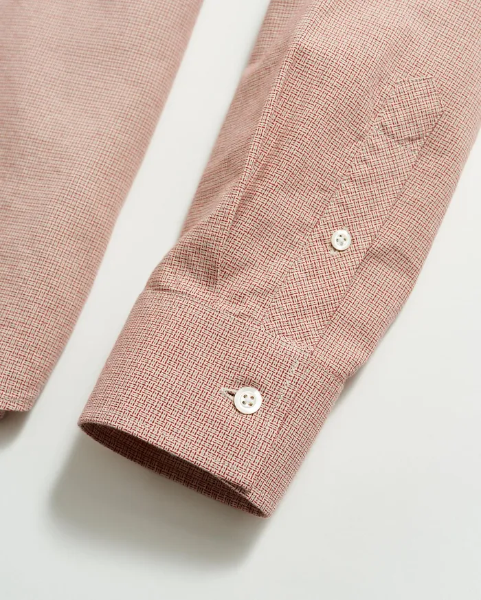Men Shirting Billy Reid Basket Check Western Shirt Naturalred