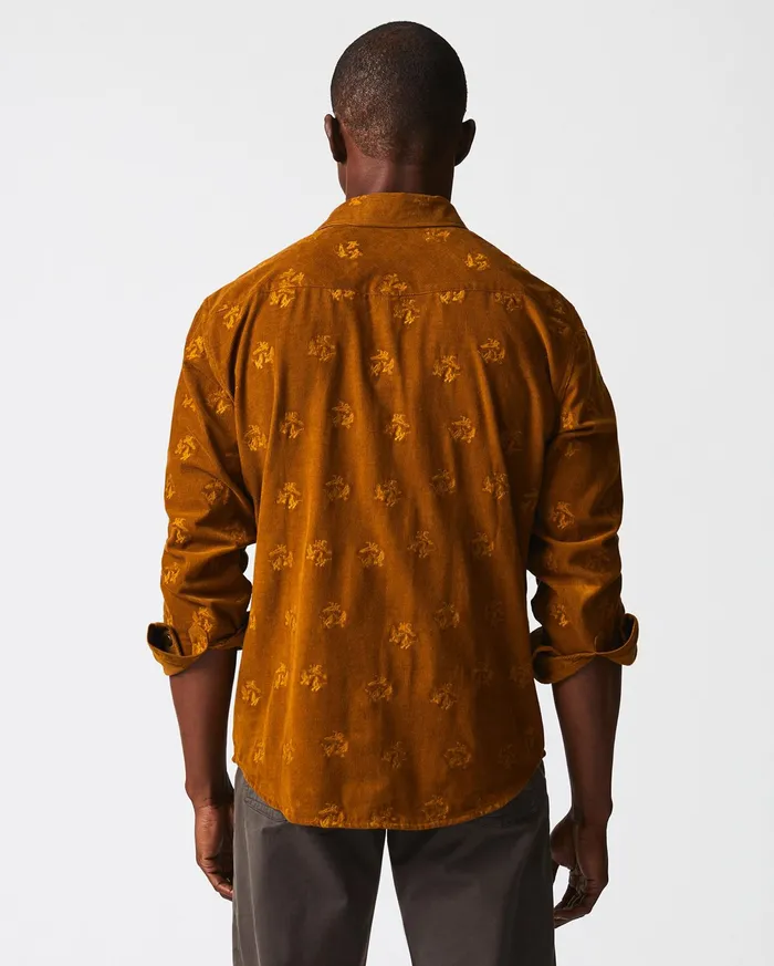 Men Shirting Billy Reid Pelican Cord Western Snap Front Shirt Billy039s Brown