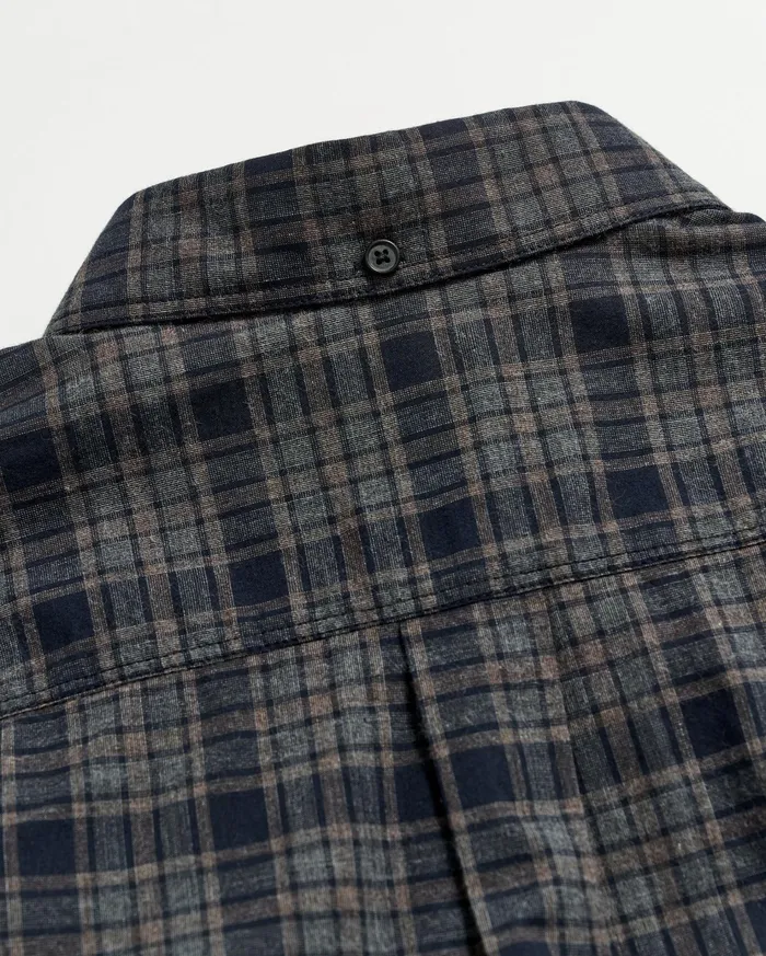 Men Shirting Billy Reid Plaid Tuscumbia Shirt Bd Brownblack