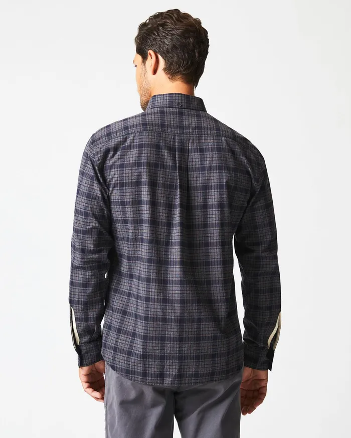 Men Shirting Billy Reid Plaid Tuscumbia Shirt Bd Brownblack