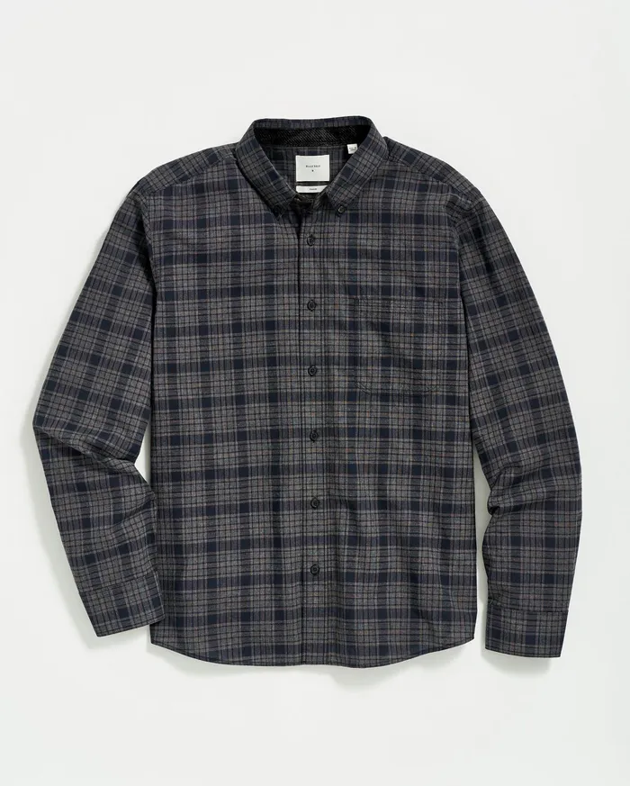 Men Shirting Billy Reid Plaid Tuscumbia Shirt Bd Brownblack