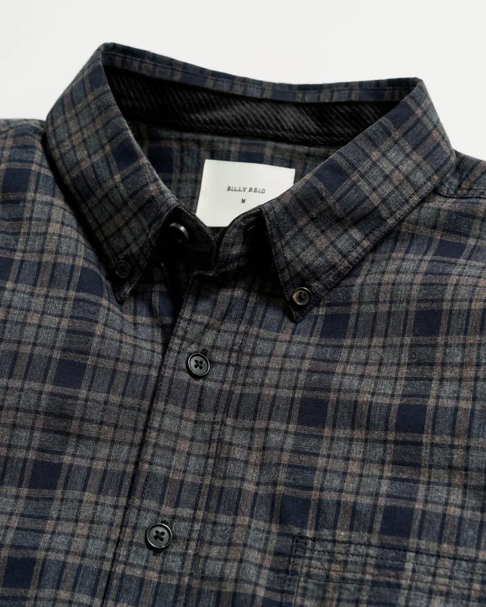 Men Shirting Billy Reid Plaid Tuscumbia Shirt Bd Brownblack