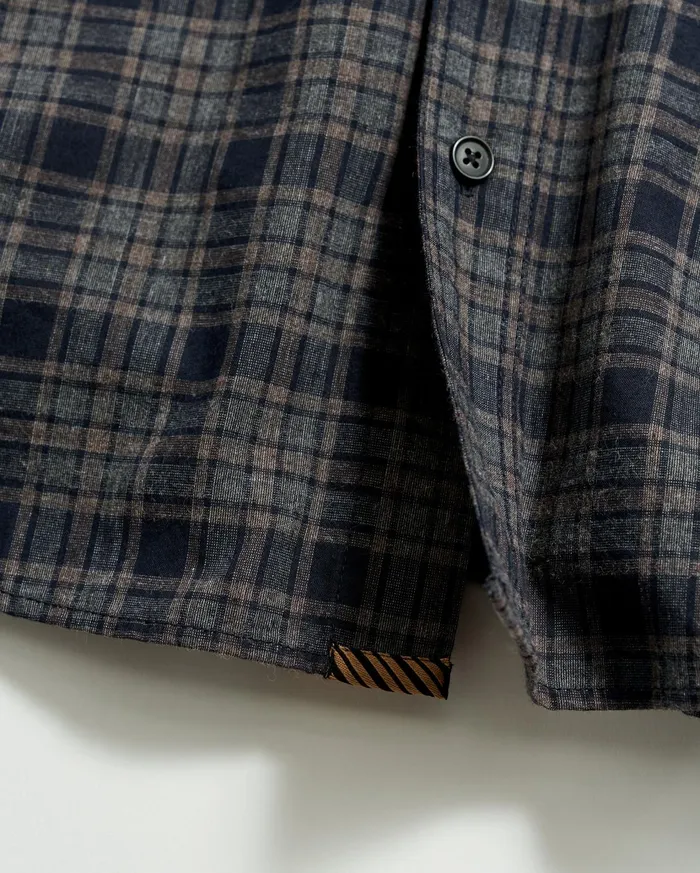 Men Shirting Billy Reid Plaid Tuscumbia Shirt Bd Brownblack