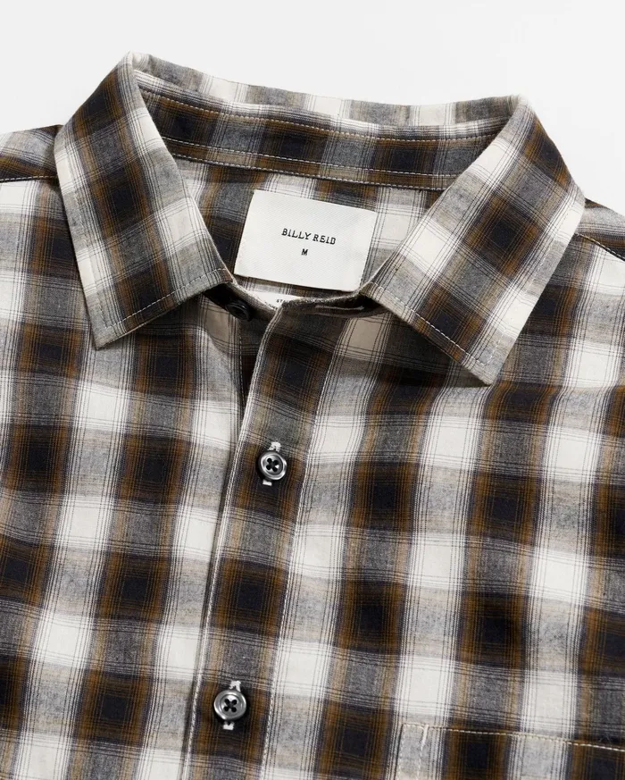 Men Shirting Billy Reid Shadow Plaid Tuscumbia Shirt Blackmulti