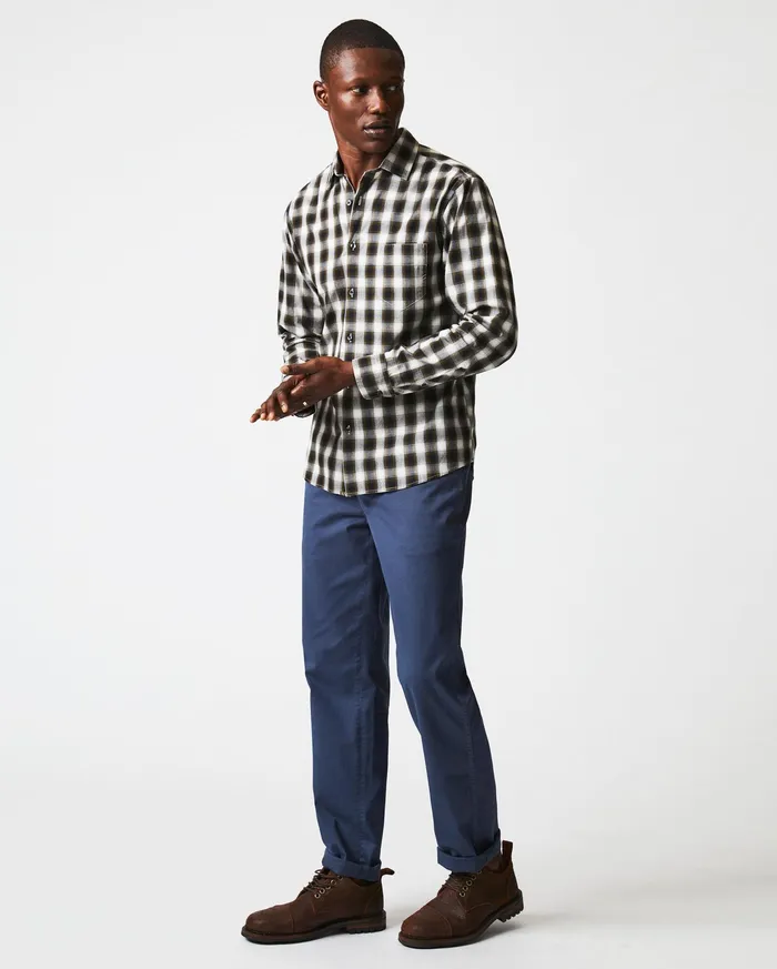 Men Shirting Billy Reid Shadow Plaid Tuscumbia Shirt Blackmulti