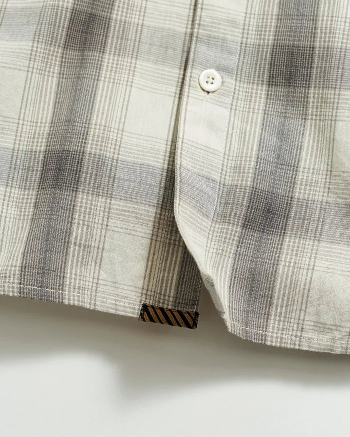 Men Shirting Billy Reid Shadow Plaid Tuscumbia Shirt Hidden Bd Greynatural
