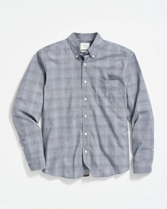 Men Shirting Billy Reid Tonal Grid Plaid Tuscumbia Shirt Bd Grey