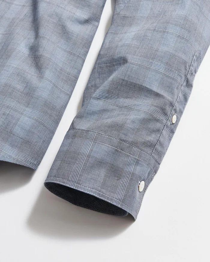 Men Shirting Billy Reid Tonal Grid Plaid Tuscumbia Shirt Bd Grey