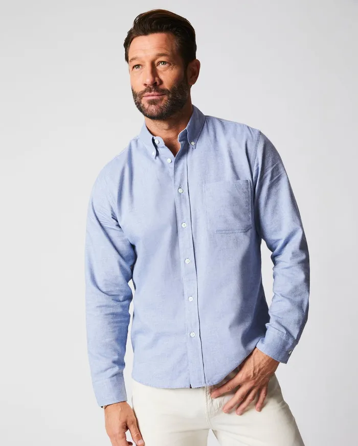 Men Shirting Billy Reid Tuscumbia Classic Shirt Light Blue