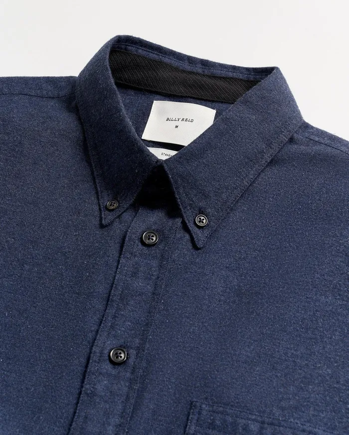 Men Shirting Billy Reid Tuscumbia Classic Shirt Navy