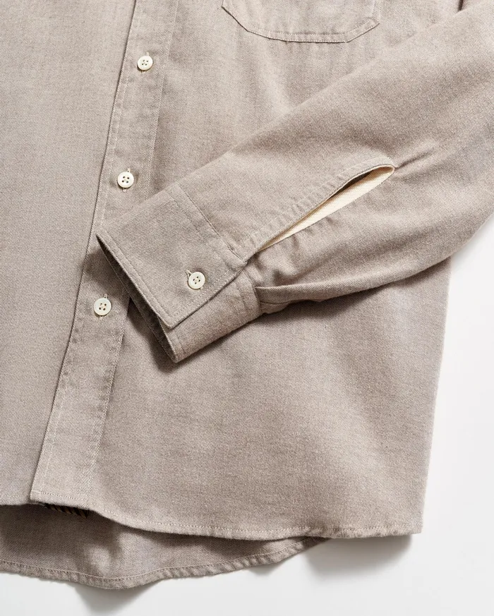 Men Shirting Billy Reid Tuscumbia Classic Shirt Tan