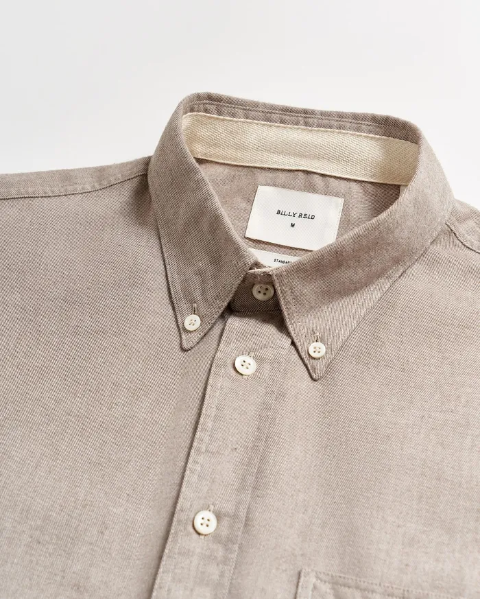 Men Shirting Billy Reid Tuscumbia Classic Shirt Tan