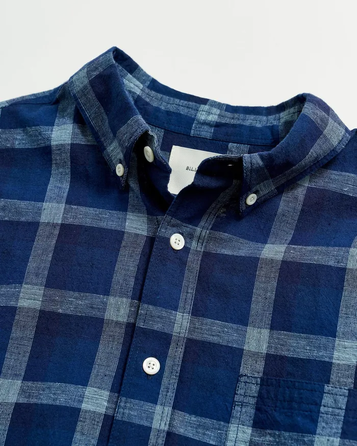 Men Shirting Billy Reid Tuscumbia Shirt Bd Indigo