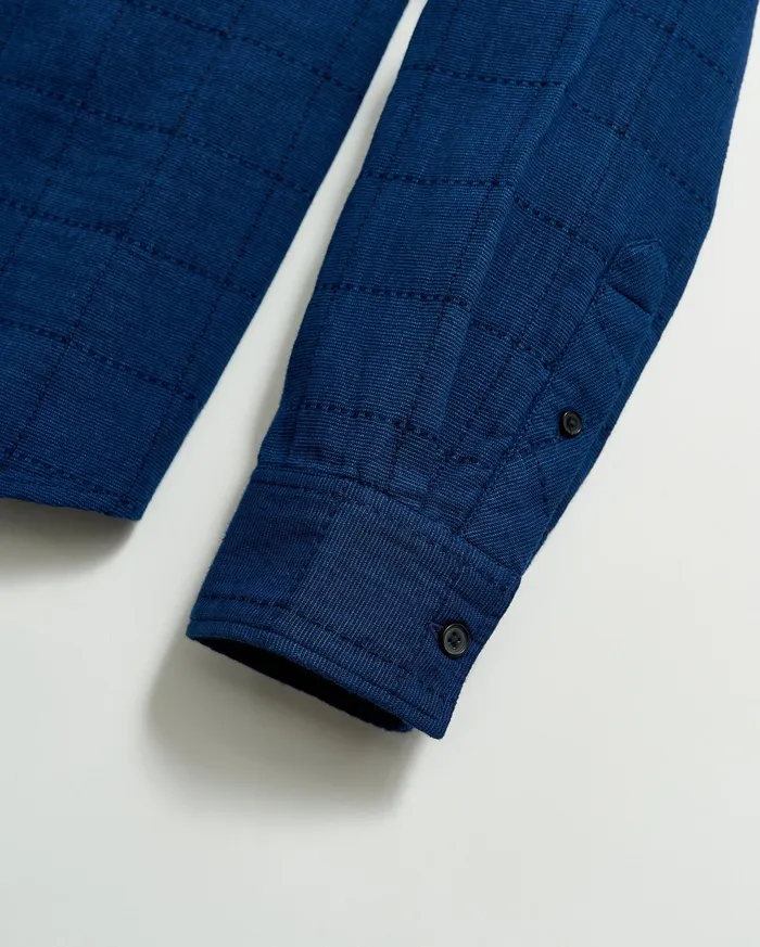 Men Shirting Billy Reid Western Shirt Indigo