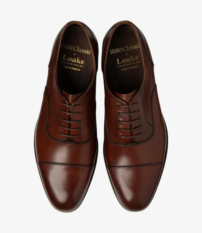 Men Stonegate Seared Mahogany Loake Plain Ties