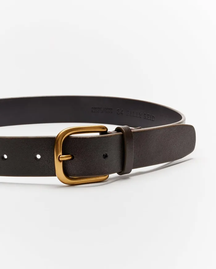 Men Suiting Billy Reid Distressed Leather Belt Cinnamon