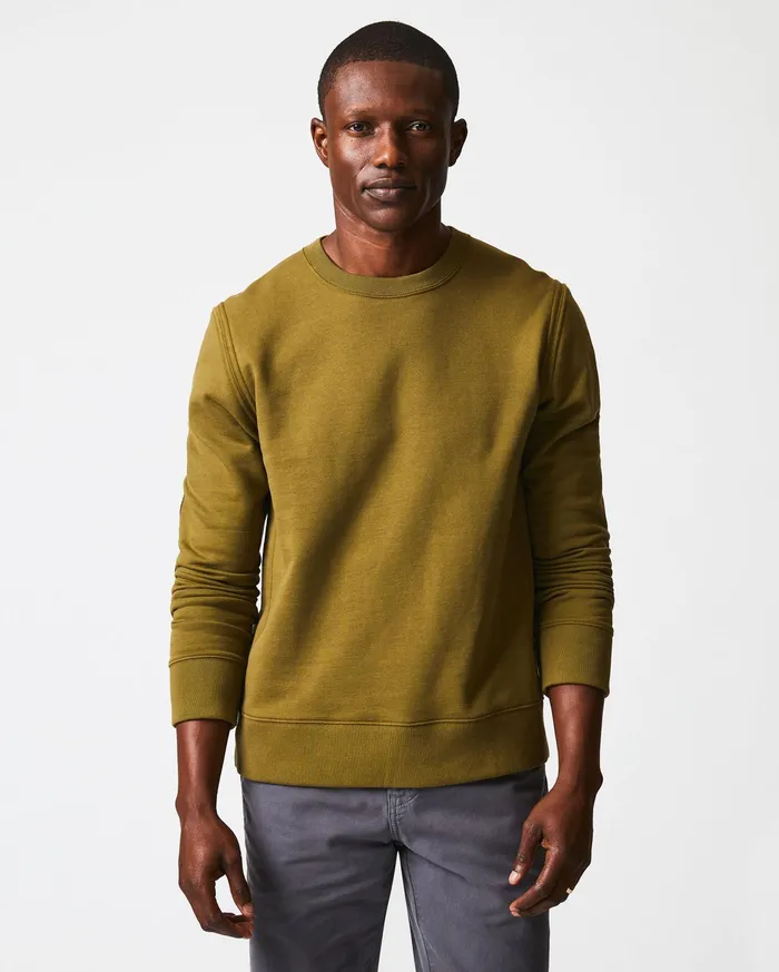 Men Sweaters and Sweatshirts Billy Reid Dover Sweatshirt Olive Drab