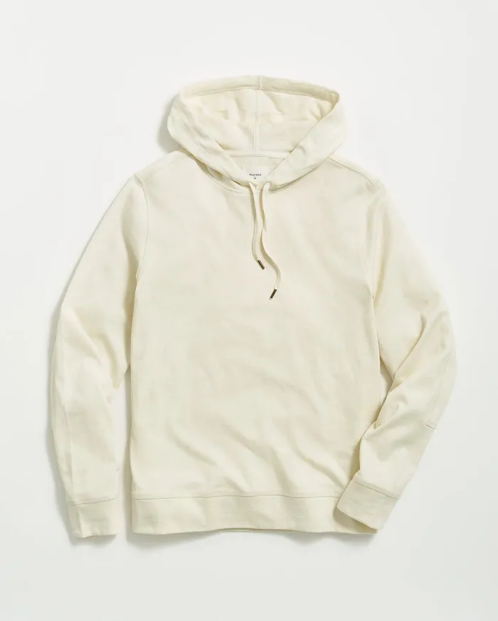 Men Sweaters and Sweatshirts Billy Reid Practice Hoodie Tinted White