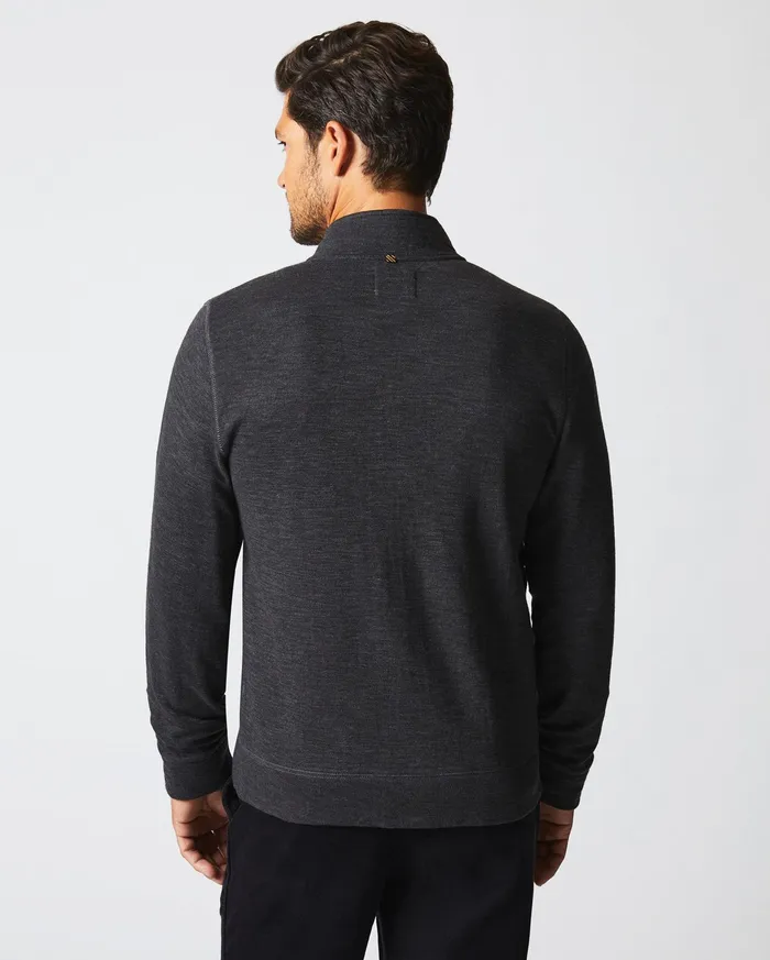 Men Sweaters and Sweatshirts Billy Reid Slub Cotton Cardigan Black