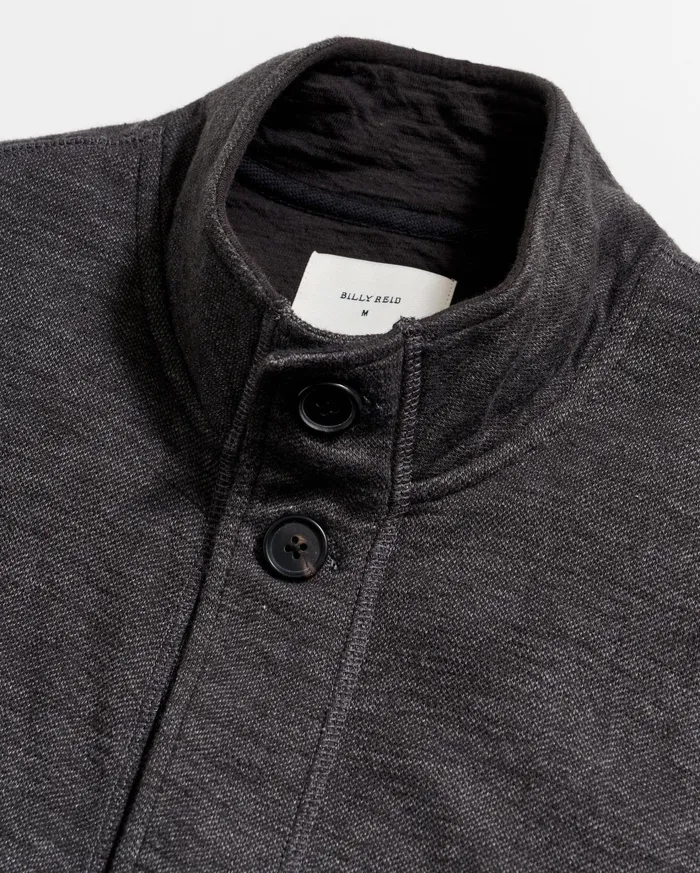 Men Sweaters and Sweatshirts Billy Reid Slub Cotton Cardigan Black