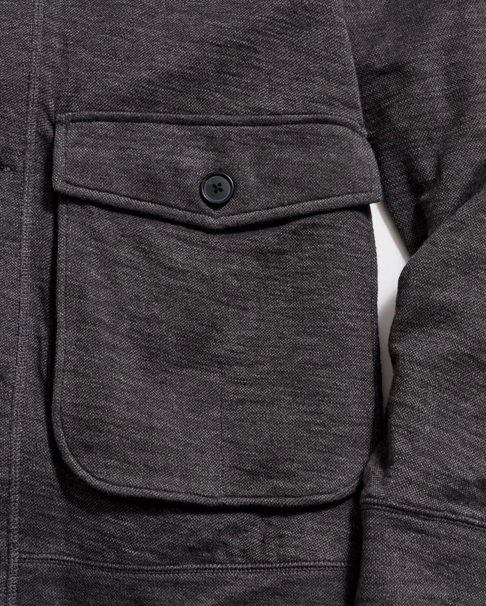 Men Sweaters and Sweatshirts Billy Reid Slub Cotton Cardigan Black