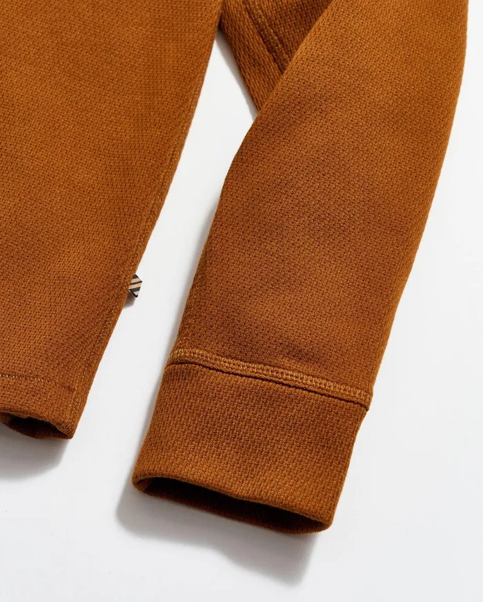 Men Sweaters and Sweatshirts Billy Reid Thermal LS Crew Billy039s Brown