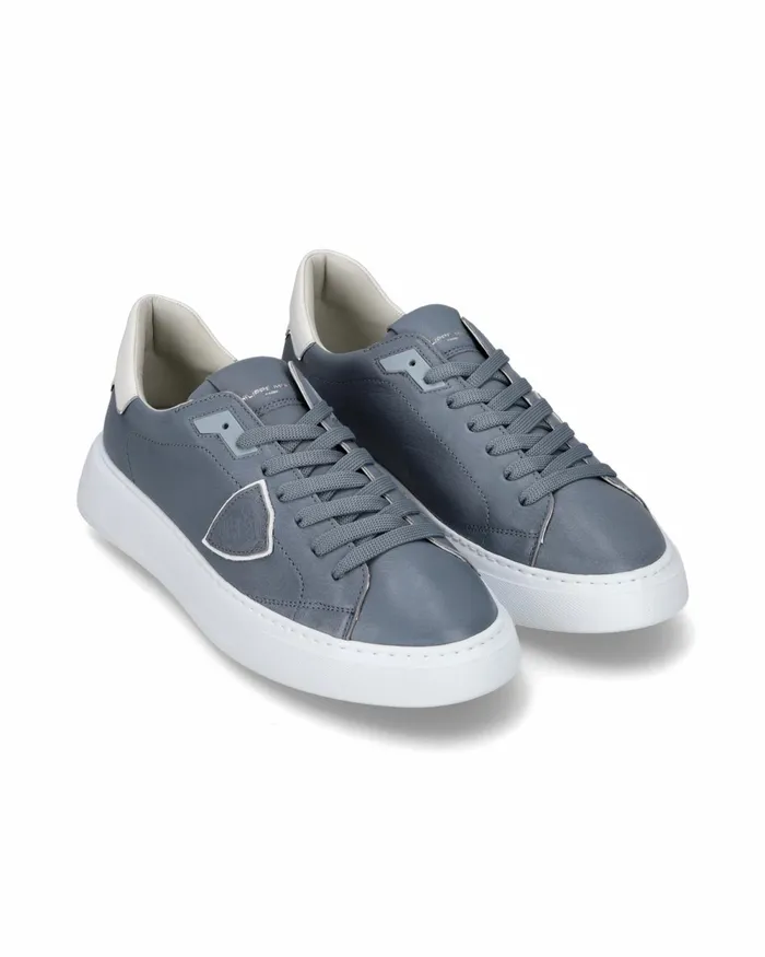 Men Temple Sneakers Blue Casual Shoes Paris Philippe Model Paris Casual