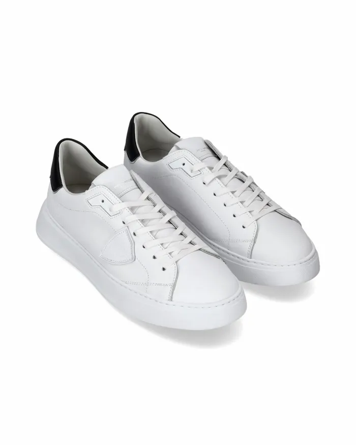Men Temple Sneakers WhiteBlack Shoes Paris Philippe Model Paris Minimal