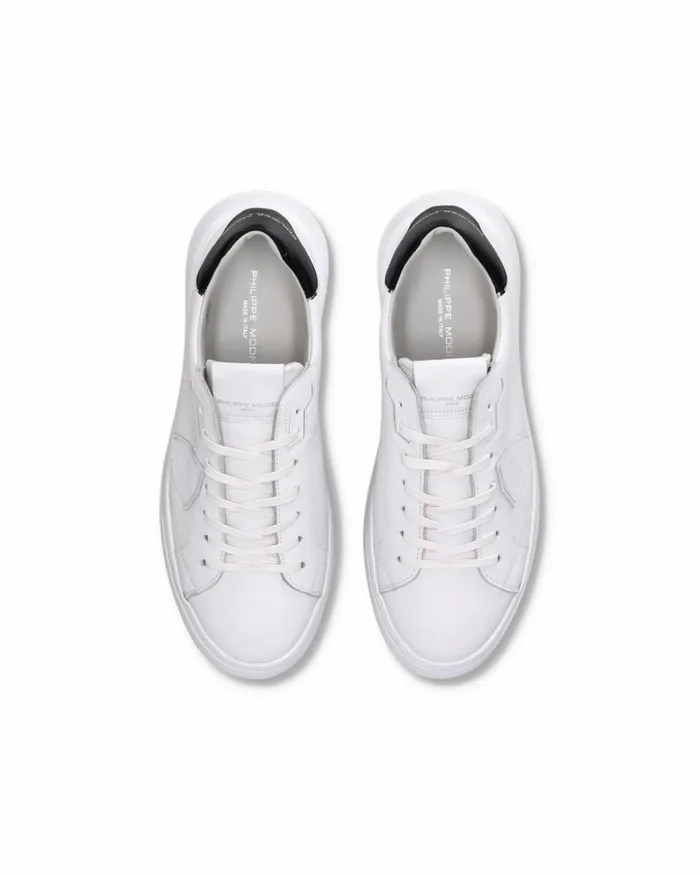 Men Temple Sneakers WhiteBlack Shoes Paris Philippe Model Paris Minimal