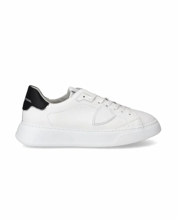 Men Temple Sneakers WhiteBlack Shoes Paris Philippe Model Paris Minimal