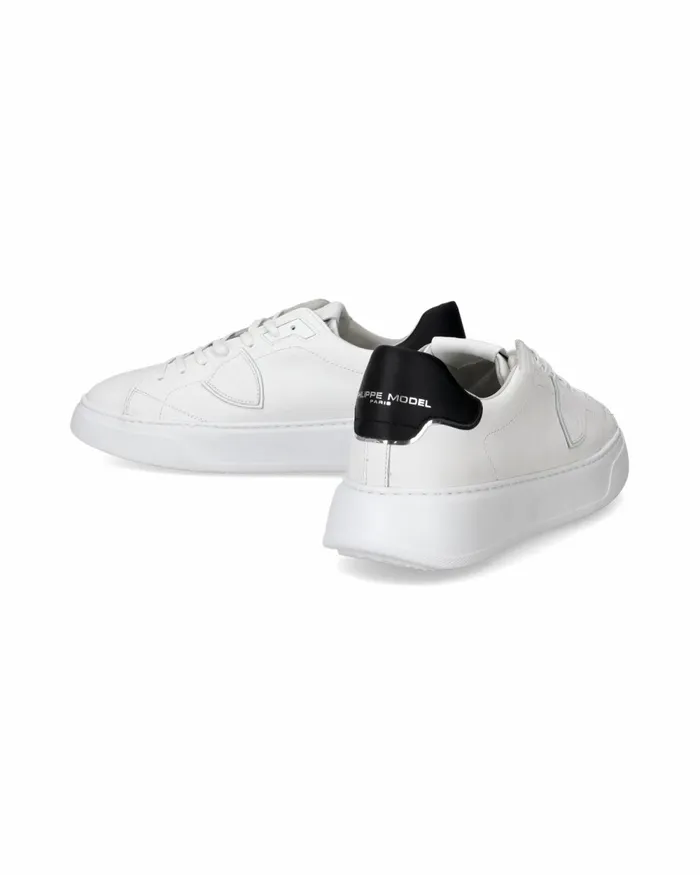 Men Temple Sneakers WhiteBlack Shoes Paris Philippe Model Paris Minimal