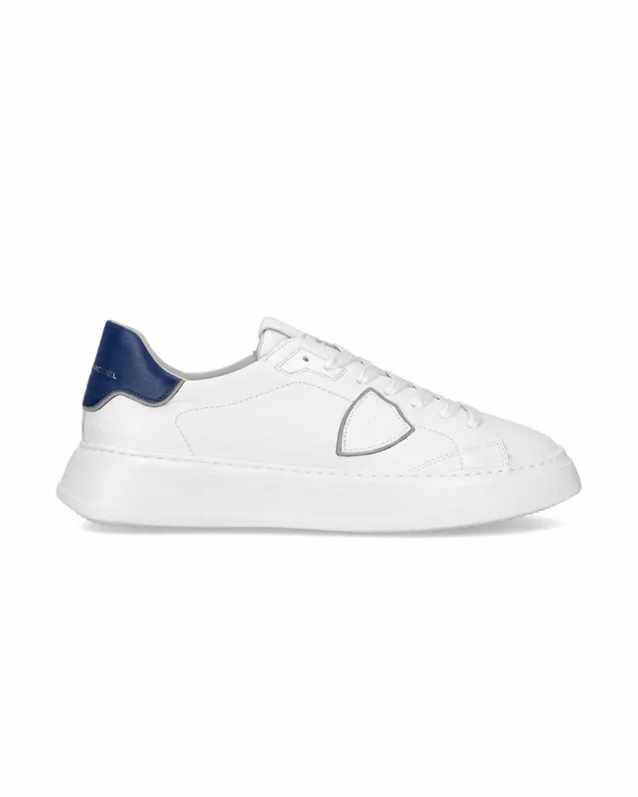Men Temple Sneakers WhiteBlue Shoes Paris Philippe Model Paris Casual