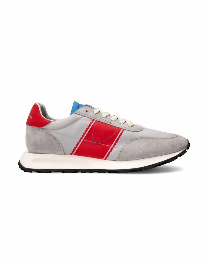 Men Tour Sneakers GrayRed Shoes Philippe Model Paris Running