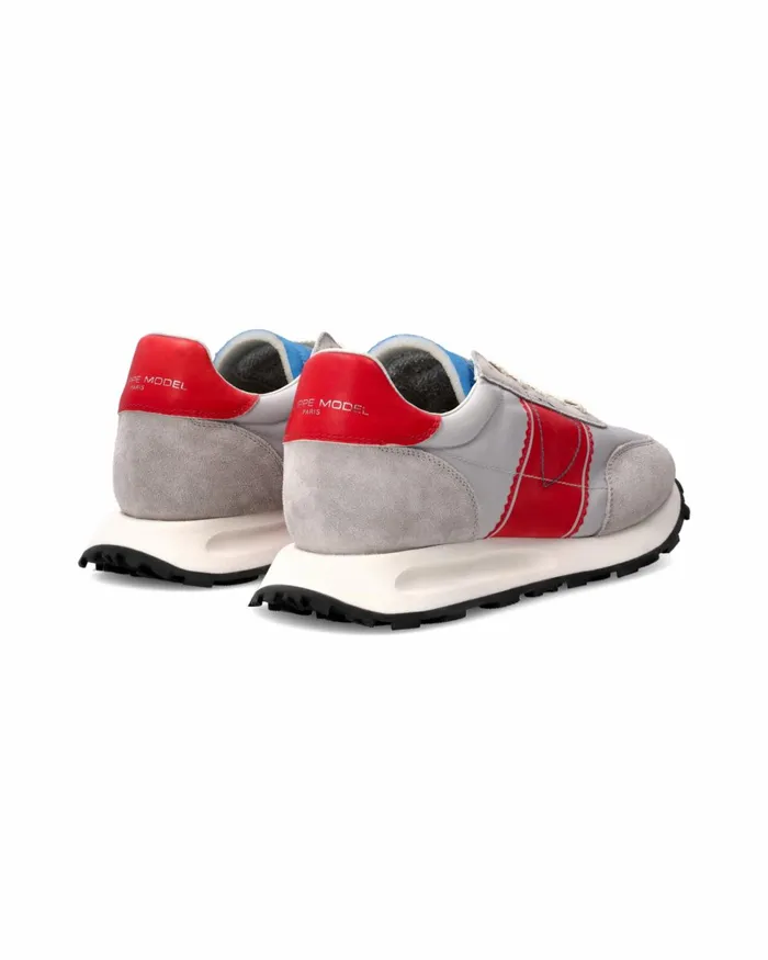 Men Tour Sneakers GrayRed Shoes Philippe Model Paris Running