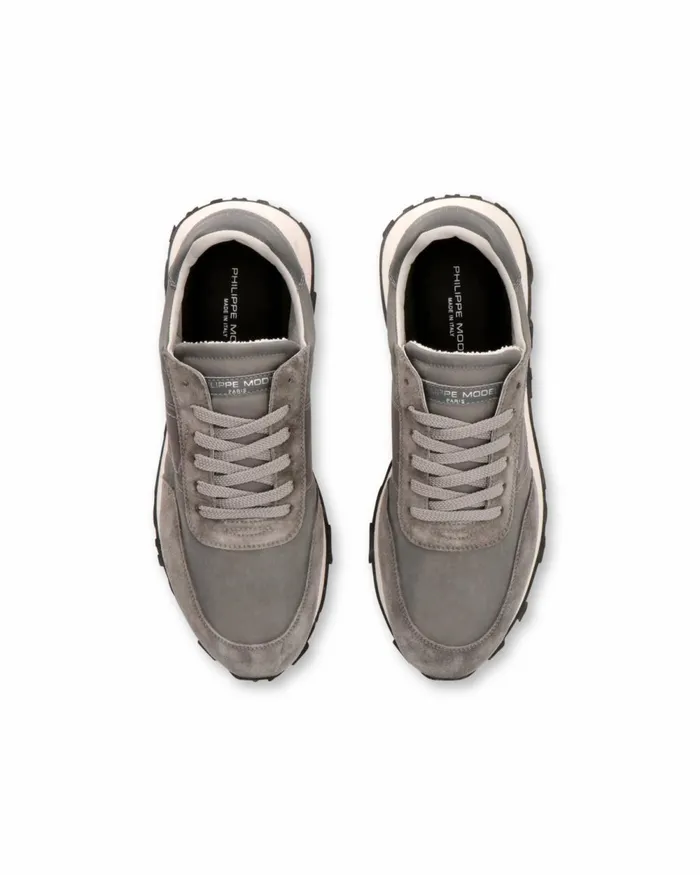 Men Tour Sneakers Gray Shoes Philippe Model Paris Running