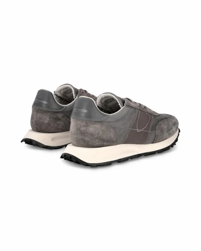 Men Tour Sneakers Gray Shoes Philippe Model Paris Running