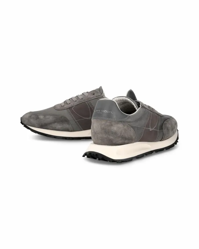 Men Tour Sneakers Gray Shoes Philippe Model Paris Running