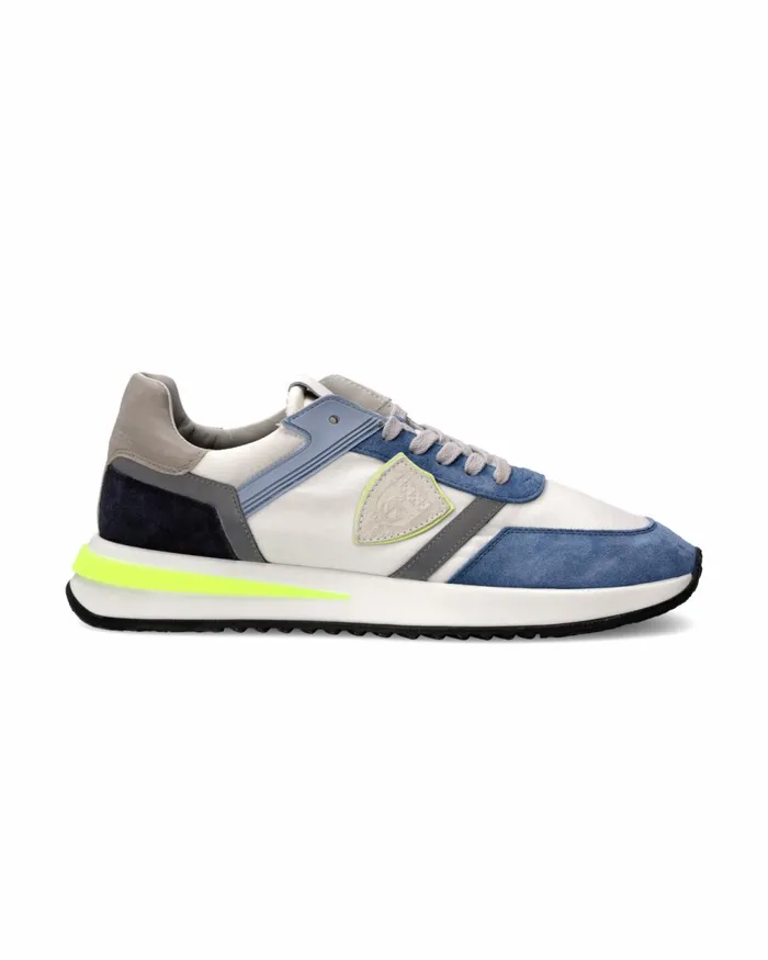 Men Tropez 21 Sneakers BlueWhite Shoes Philippe Model Paris Casual