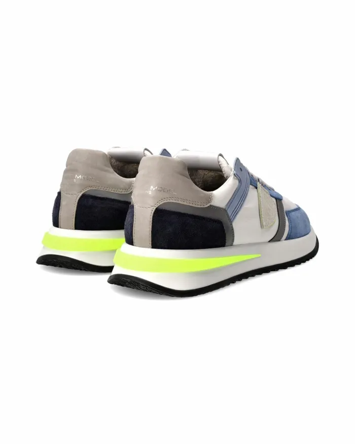 Men Tropez 21 Sneakers BlueWhite Shoes Philippe Model Paris Casual