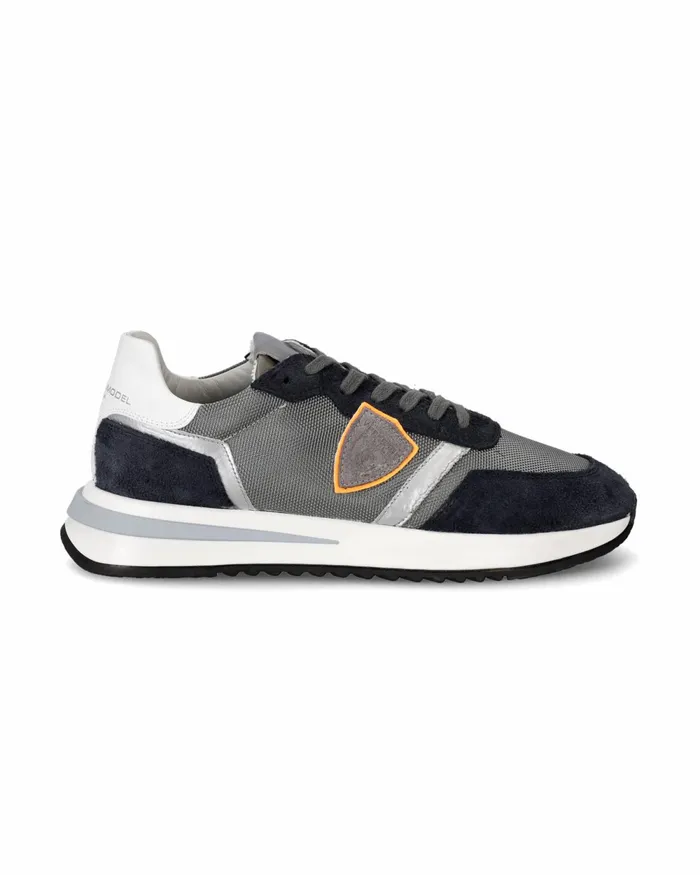 Men Tropez 21 Sneakers GrayBlue Shoes Philippe Model Paris Low