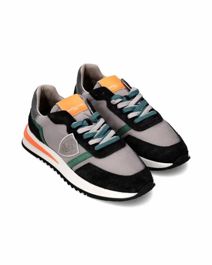 Men Tropez 21 Sneakers Gray Shoes Philippe Model Paris Running
