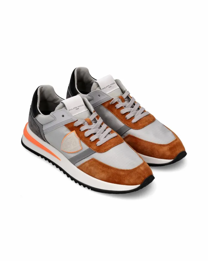 Men Tropez 21 Sneakers GreyCognac Shoes Philippe Model Paris Low
