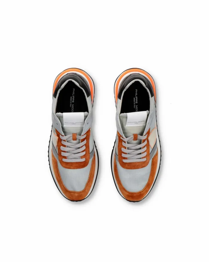 Men Tropez 21 Sneakers GreyCognac Shoes Philippe Model Paris Low