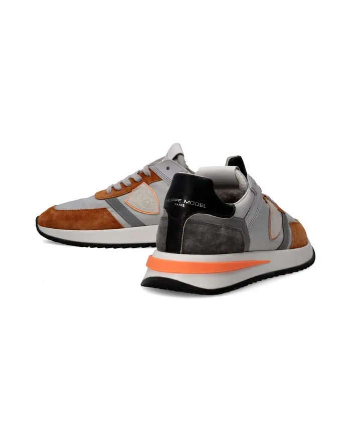 Men Tropez 21 Sneakers GreyCognac Shoes Philippe Model Paris Low