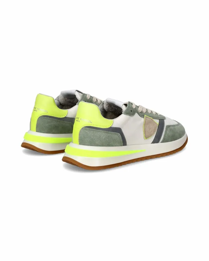 Men Tropez 21 Sneakers WhiteYellow Shoes Philippe Model Paris Casual