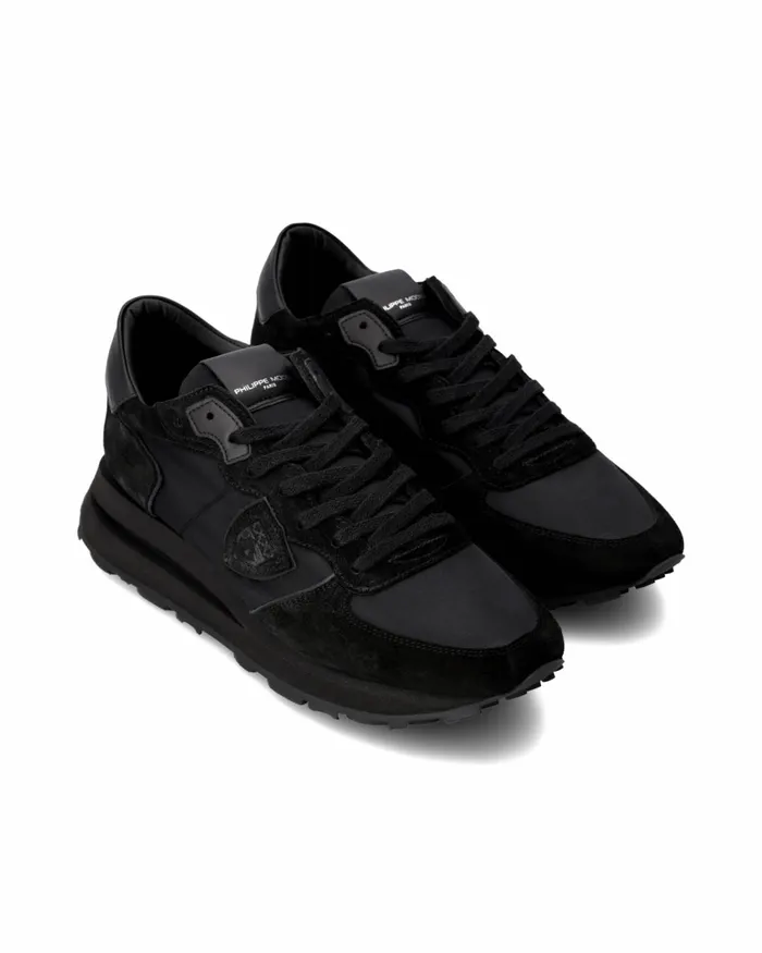 Men Tropez Haute Sneakers Black Shoes For Man Philippe Model Paris Casual