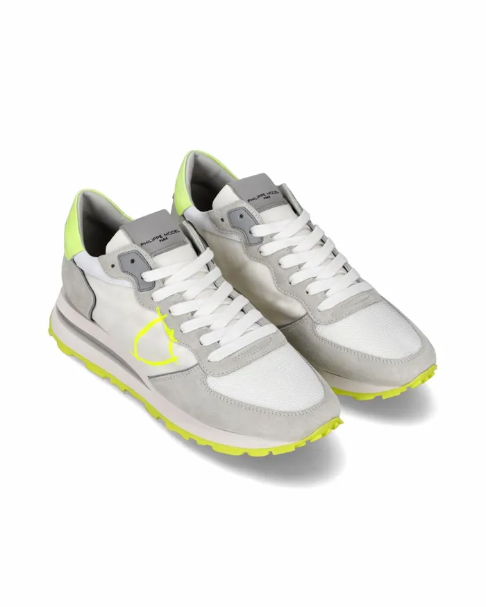 Men Tropez Haute Sneakers WhiteYellow Shoes Paris Philippe Model Paris Casual Men Tropez Haute Sneakers WhiteYellow Shoes Paris Philippe Model Paris Casual