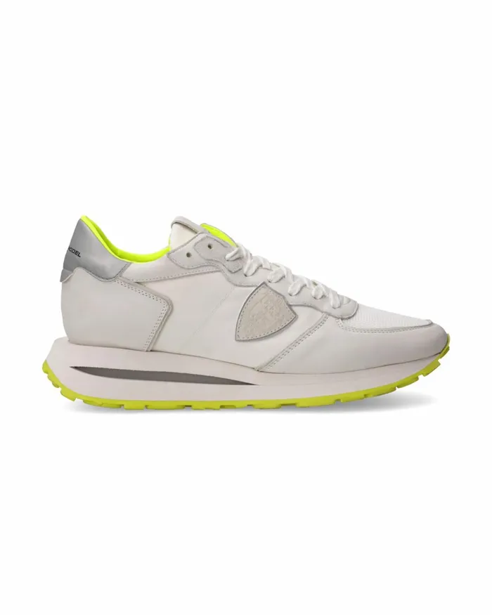Men Tropez Haute Sneakers WhiteYellow Shoes Philippe Model Paris Casual